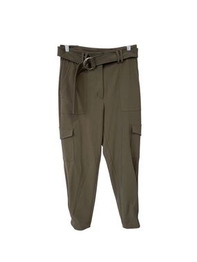Nwt express super high rise ankle cargo straight leg pants 6 short